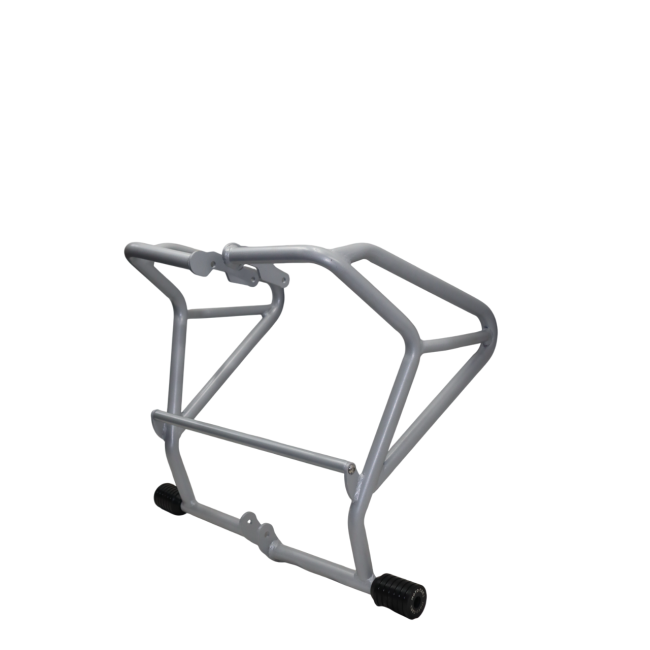 CRASH GUARD (SILVER) WITH DUAL SLIDERS FOR V STROM