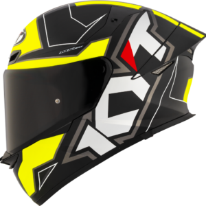 KYT TT-REVO ELECTRON MATT BLACK YELLOW