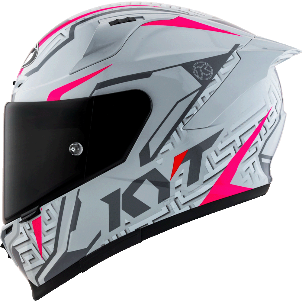 KYT Striker #02 Asphalt Grey Fuxia