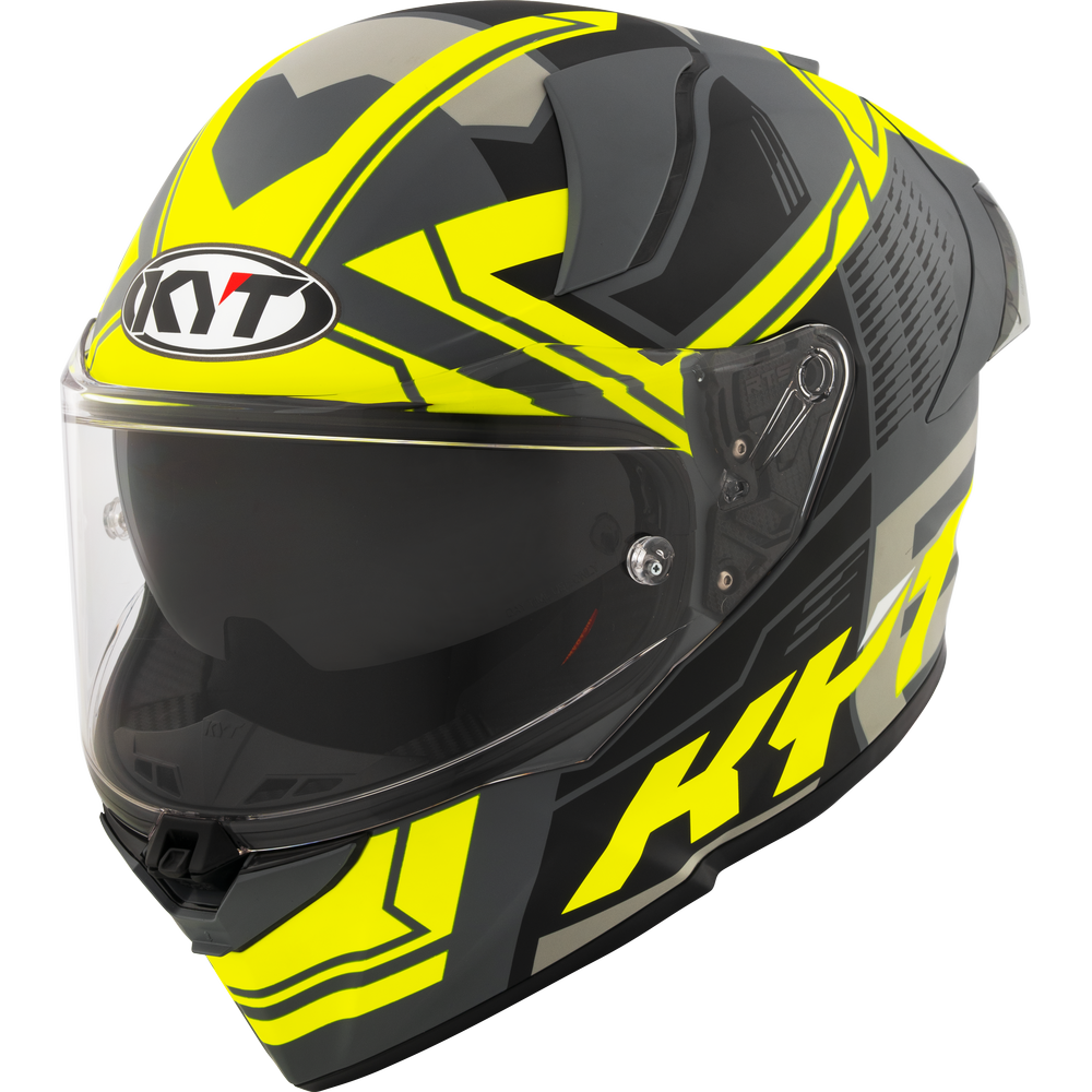 KYT R2R PRO OCTANE MATT YELLOW - Image 2
