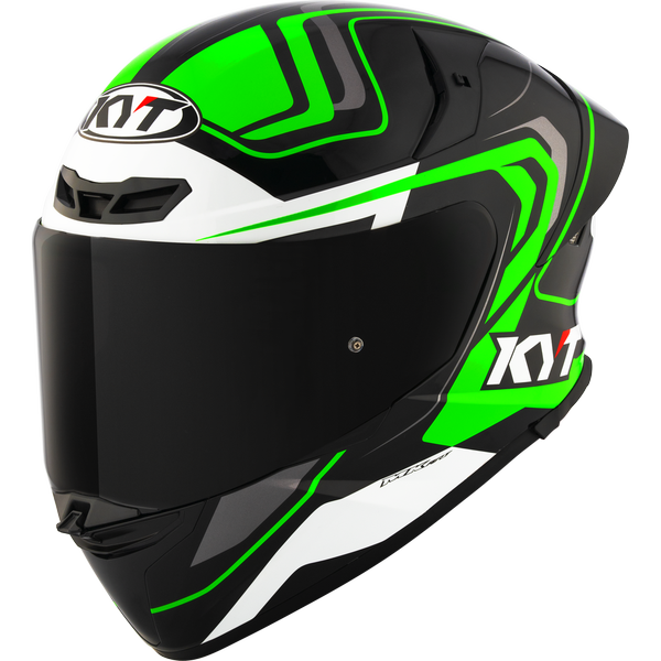 KYT TT-REVO OVERTECH BLACK GREEN - Image 2