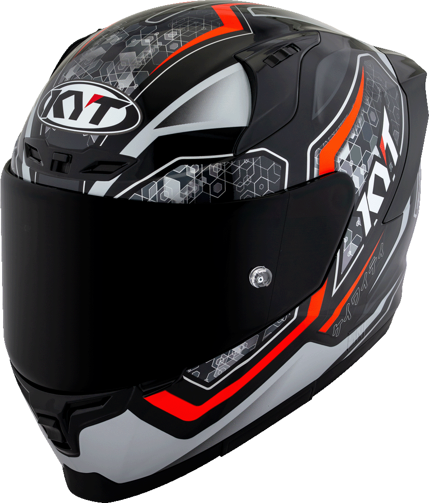 KYT Striker #01 Black Red - Image 2