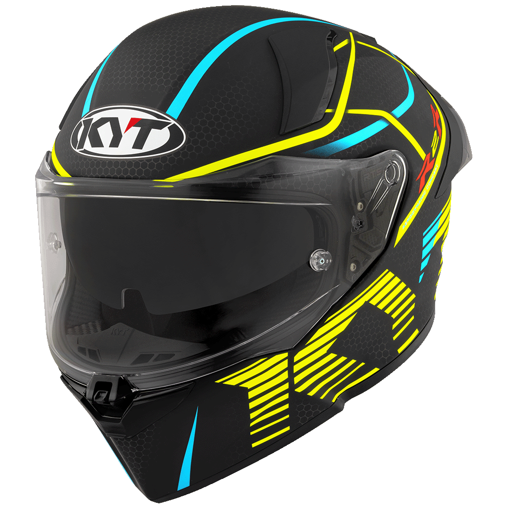 KYT R2R PRO CONCEPT MATT BLACK YELLOW - Image 2