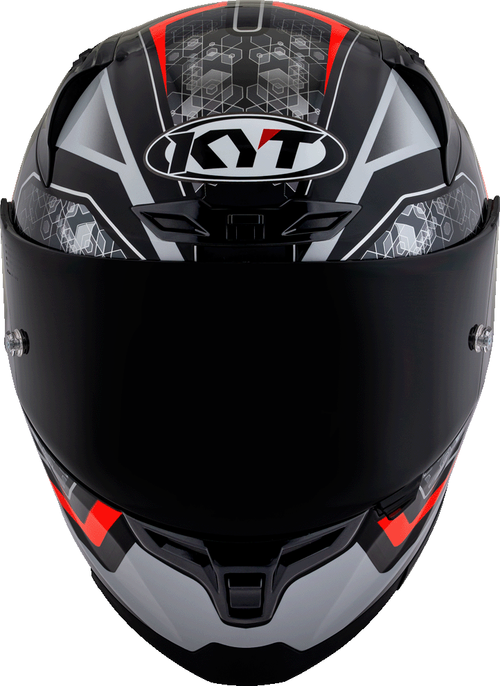 KYT Striker #01 Black Red - Image 3