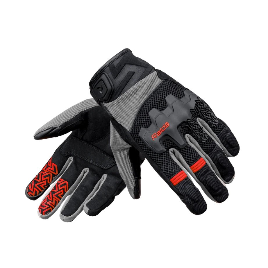 Raida Drift Motorcycle Gloves | Red - Image 3