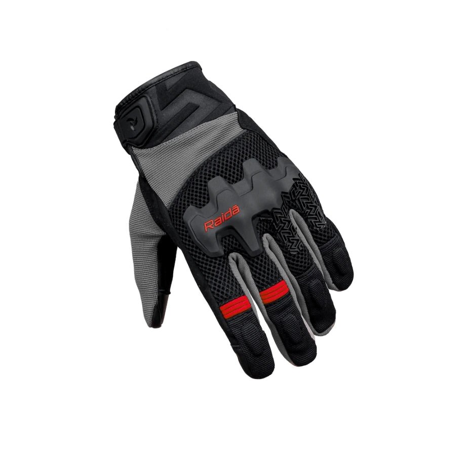 Raida Drift Motorcycle Gloves | Red - Image 4