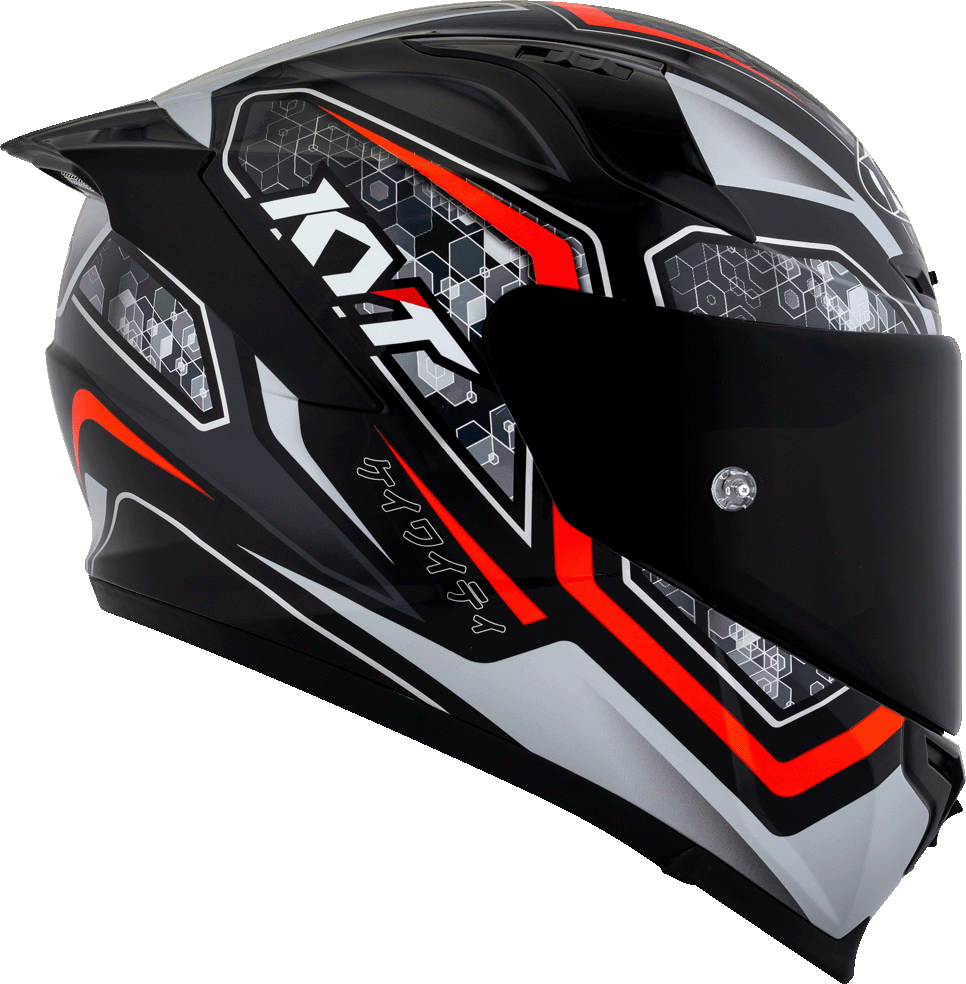 KYT Striker #01 Black Red - Image 5