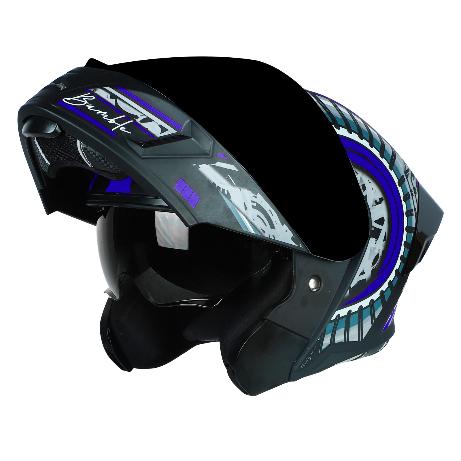 SBA-20 ISS Bumble Glossy Black With Blue - Image 2