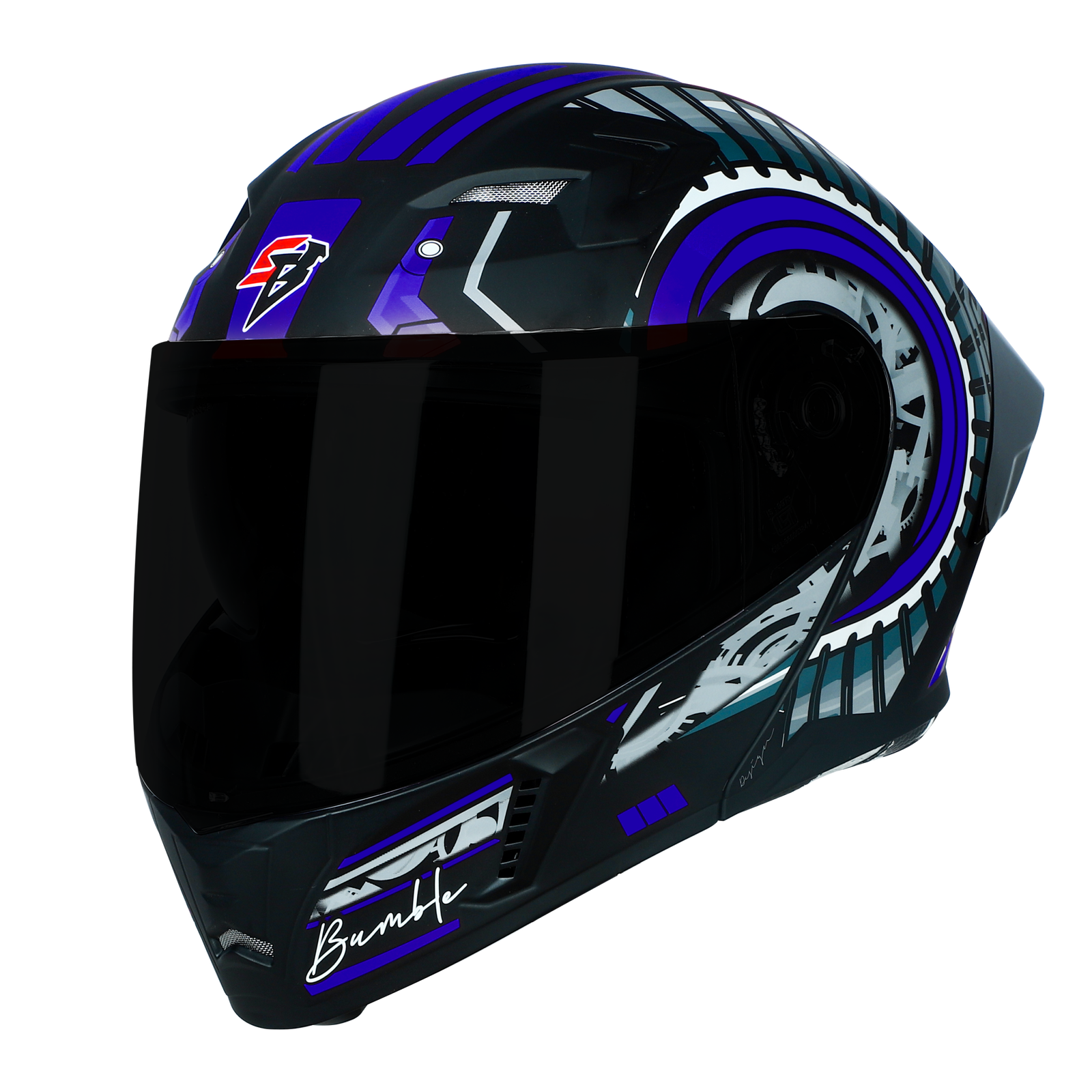 SBA-20 ISS Bumble Glossy Black With Blue - Image 3