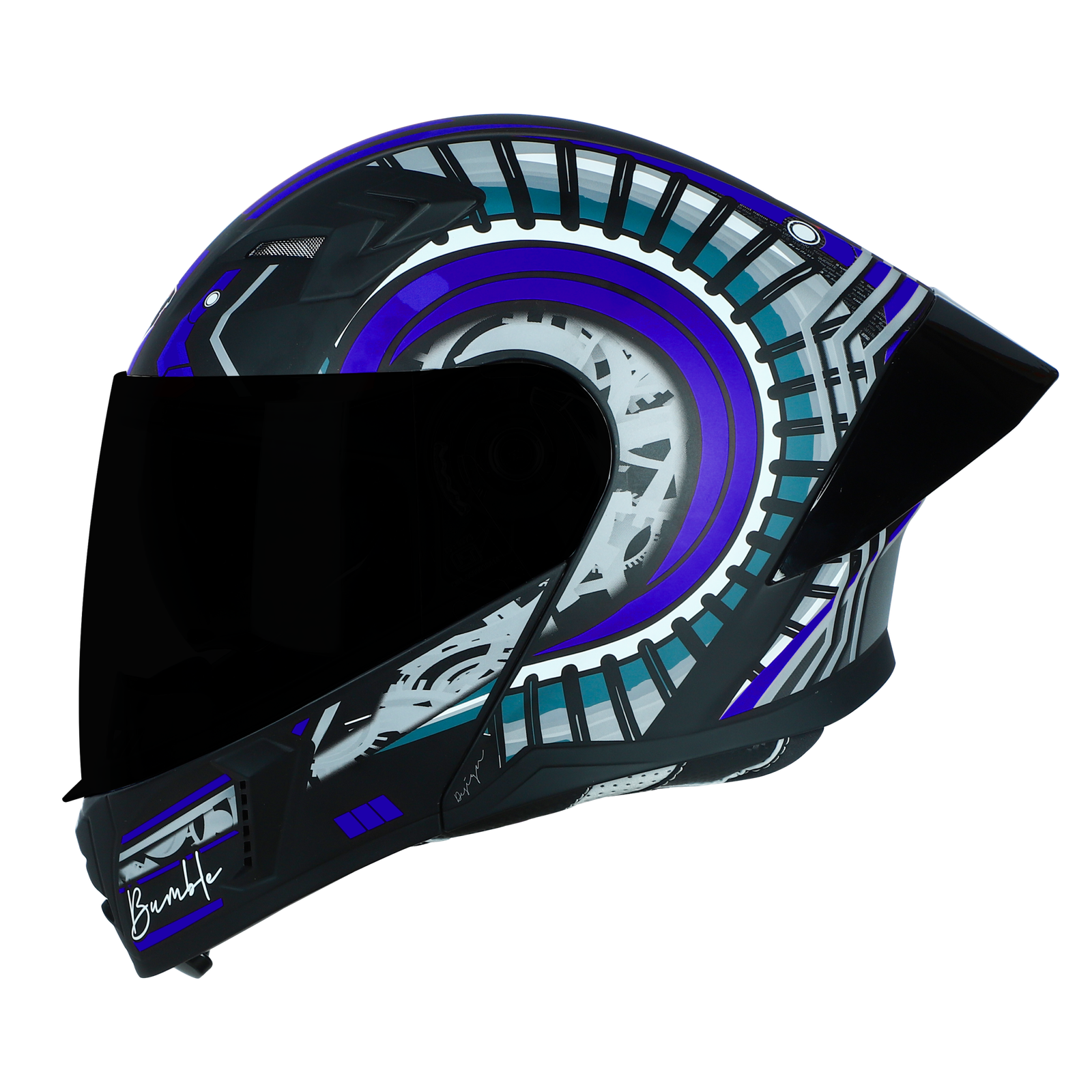 SBA-20 ISS Bumble Glossy Black With Blue - Image 4