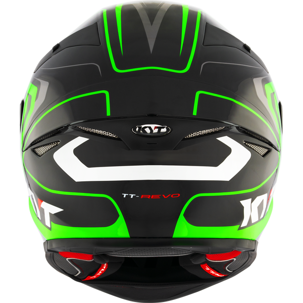 KYT TT-REVO OVERTECH BLACK GREEN - Image 7