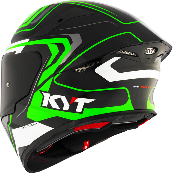 KYT TT-REVO OVERTECH BLACK GREEN - Image 8