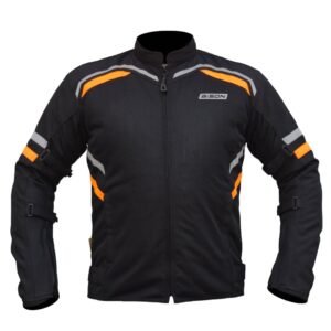 BISON RAPTOR V.2 – BLACK HI-VIZ ORANGE JACKET
