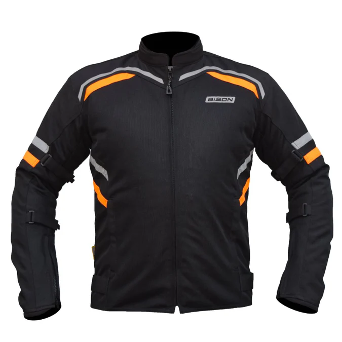BISON RAPTOR V.2 – BLACK HI-VIZ ORANGE JACKET