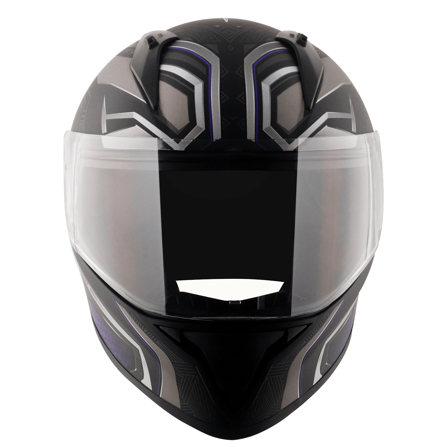 Bolt Marvel Black Panther Edition Helmet - Dull Black Silver