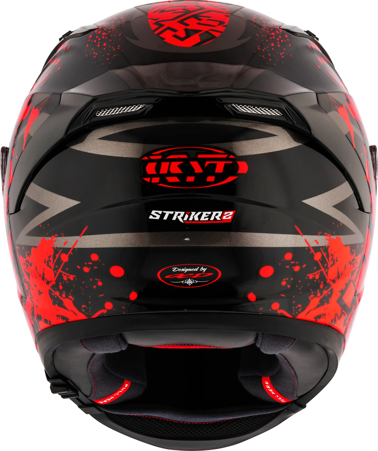 KYT STRIKER 2V NEUTRON RED - Image 8
