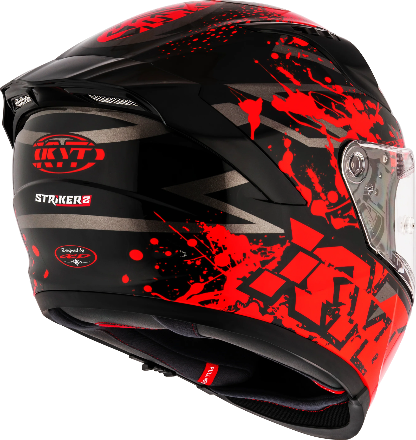 KYT STRIKER 2V NEUTRON RED - Image 6