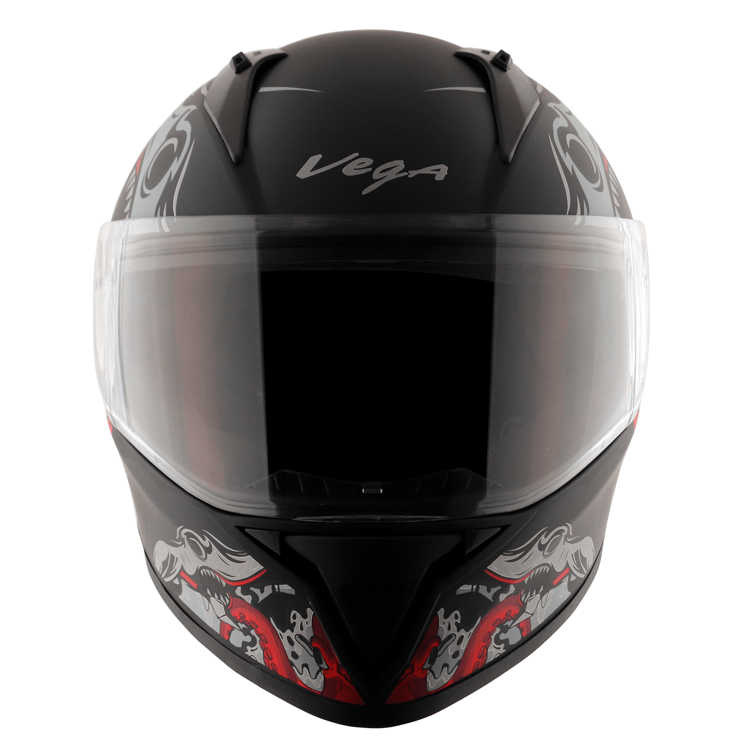 Bolt Octopus Helmet - Dull Black Red