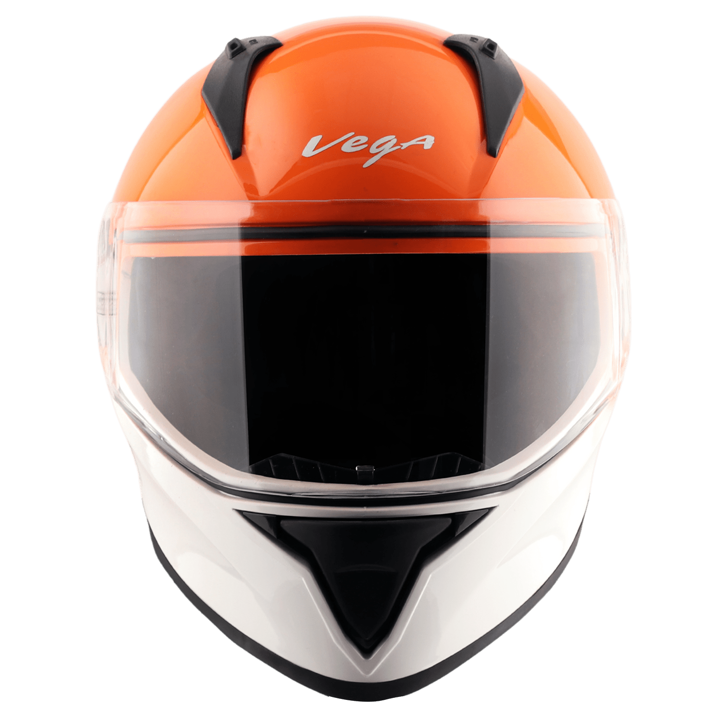 Bolt Dual Color Helmet - White Orange